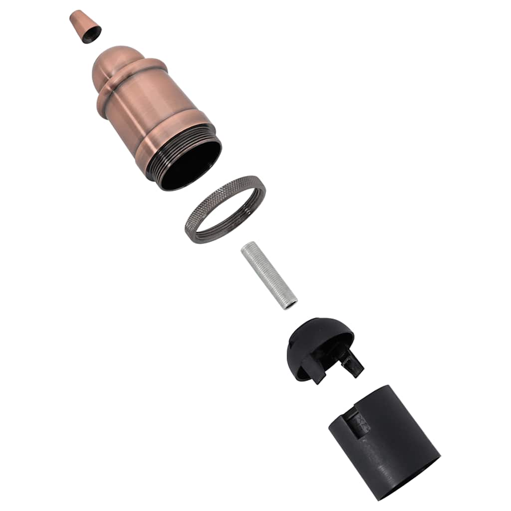 Portalampade 2 pz Rosso Bronzo E27 4106539