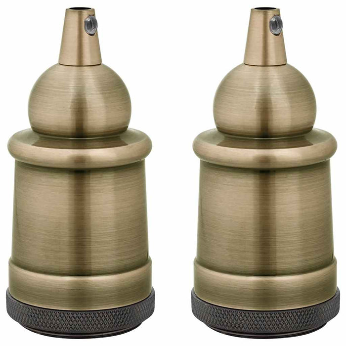 Portalampade 2 pz Bronzo E27 4106540