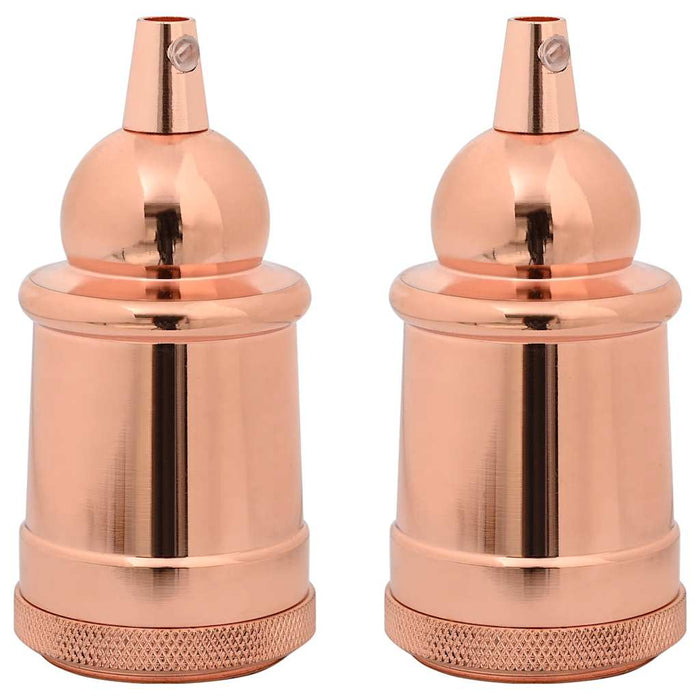 Portalampada 2 pz Oro Rosa E27 4106541