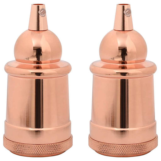 Portalampada 2 pz Oro Rosa E27