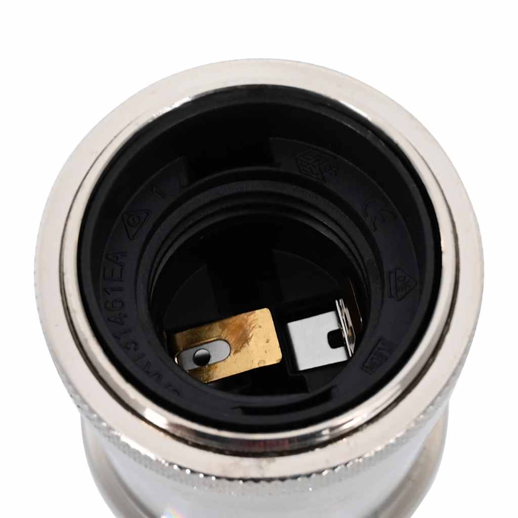 Portalampade 2 pz Nichel Satinato E27 4106542