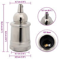 Portalampade 2 pz Nichel Satinato E27 4106542