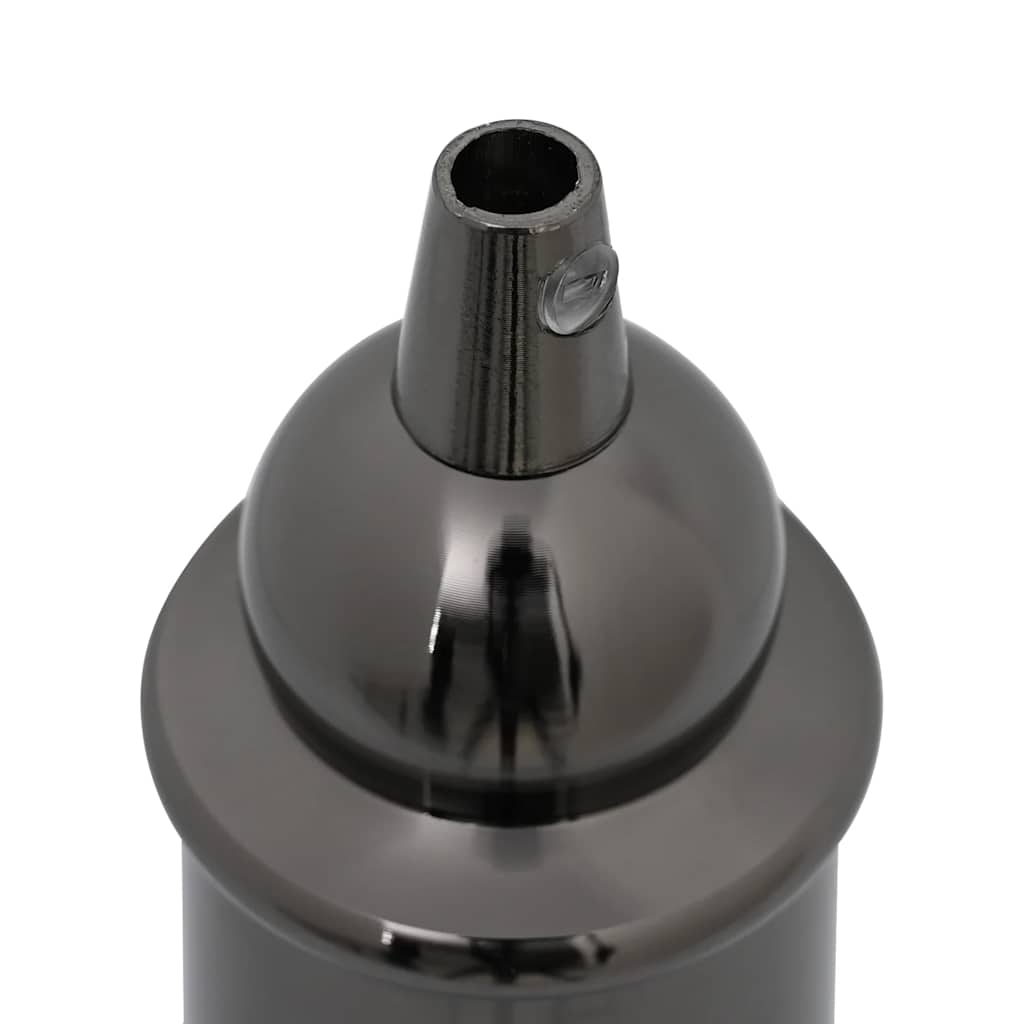 Portalampade 2 pz Nero Lucido E27 4106543