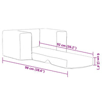 Divano Letto per Bambini Crema in Morbido Peluche 4104787