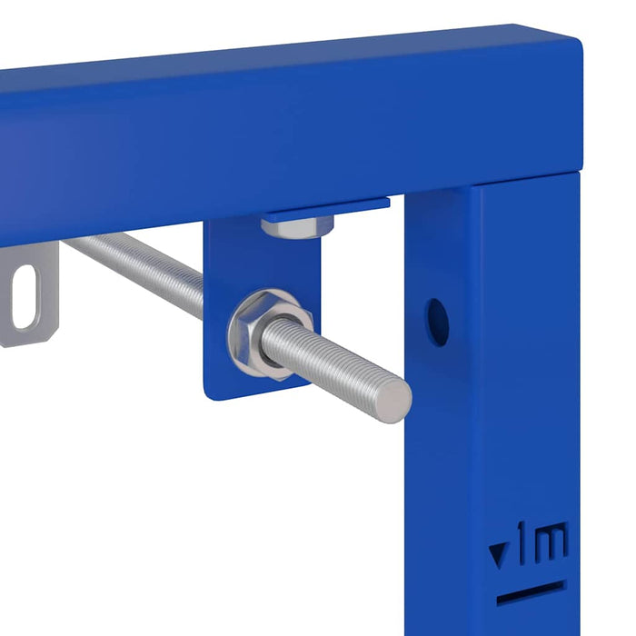 Supporto da parete per bagno Blu 50 x 17.5 x 136 cm Acciaio 4106572