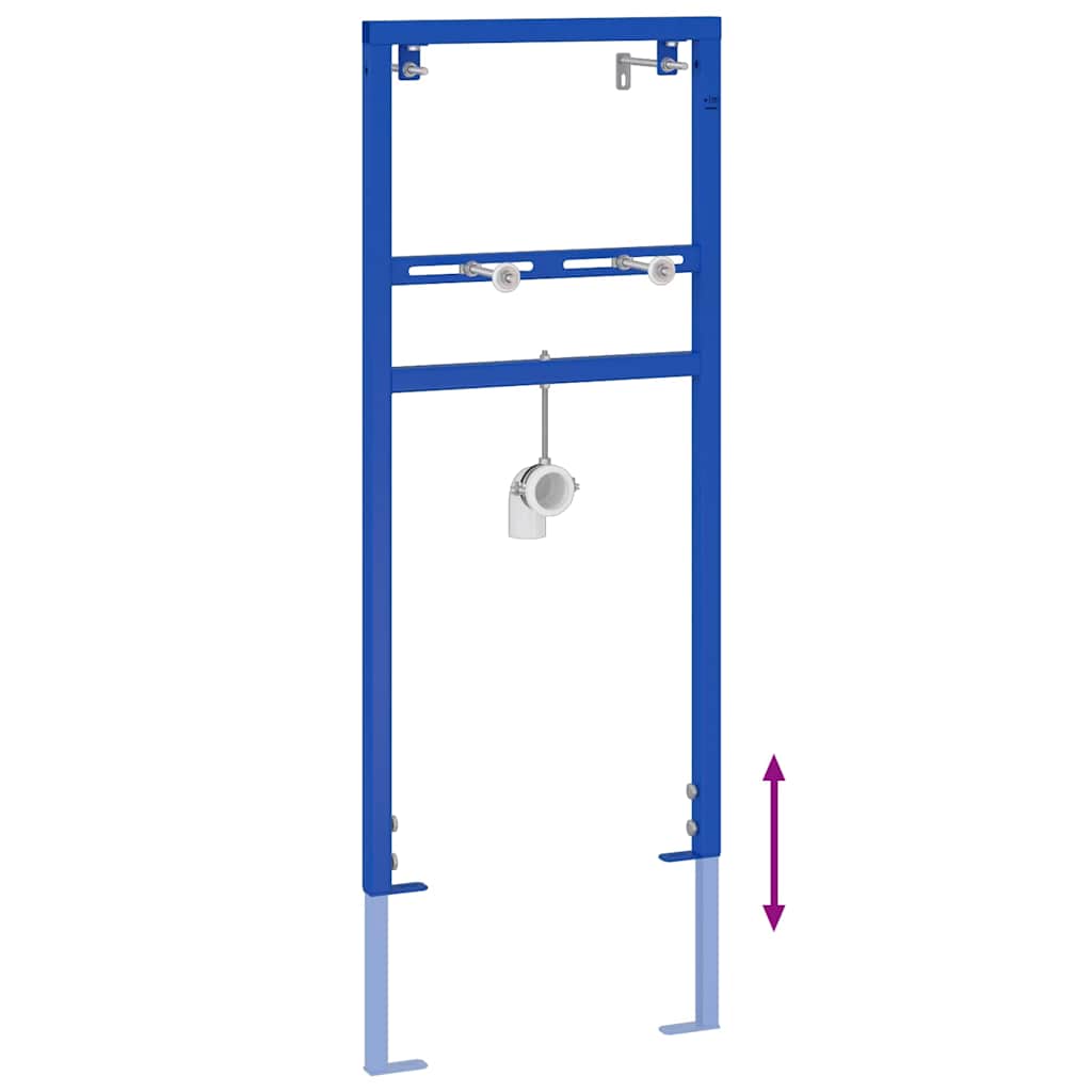 Supporto da parete per bagno Blu 50 x 17.5 x 136 cm Acciaio 4106572