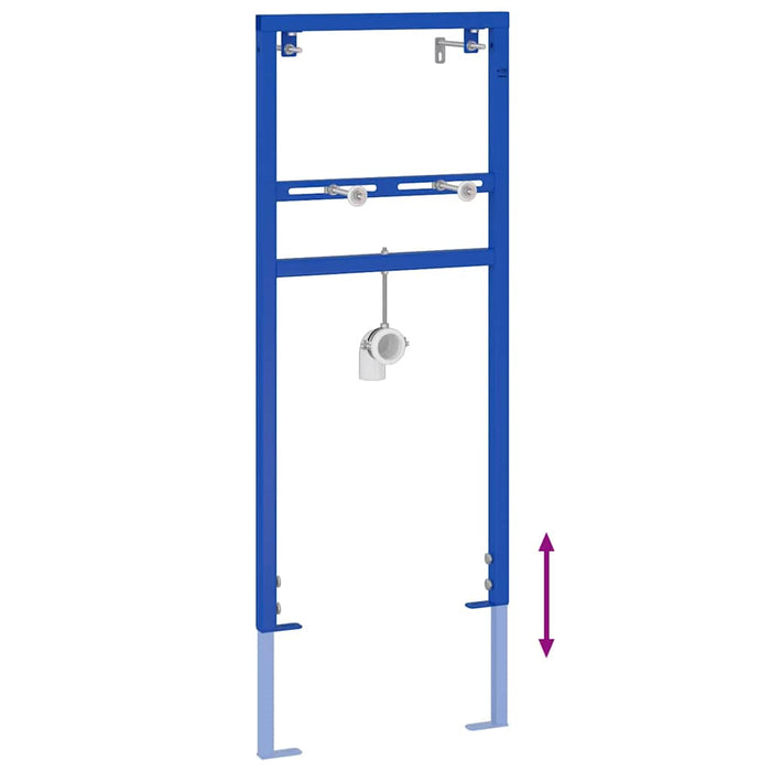 Supporto da parete per bagno Blu 50 x 17.5 x 136 cm Acciaio 4106572