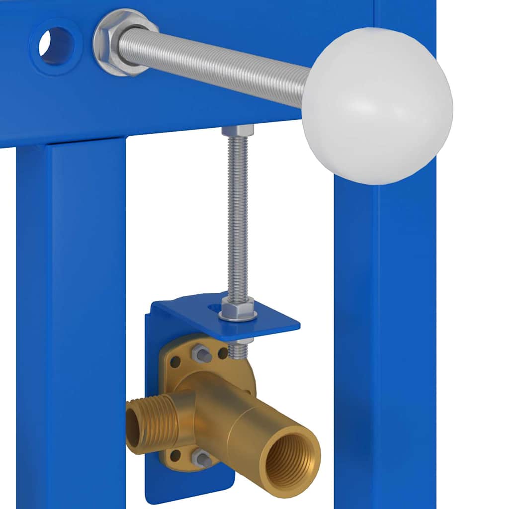 Supporto da parete per bagno Blu 50 x 17.5 x 136 cm Acciaio 4106573