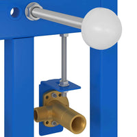 Supporto da parete per bagno Blu 50 x 17.5 x 136 cm Acciaio 4106573