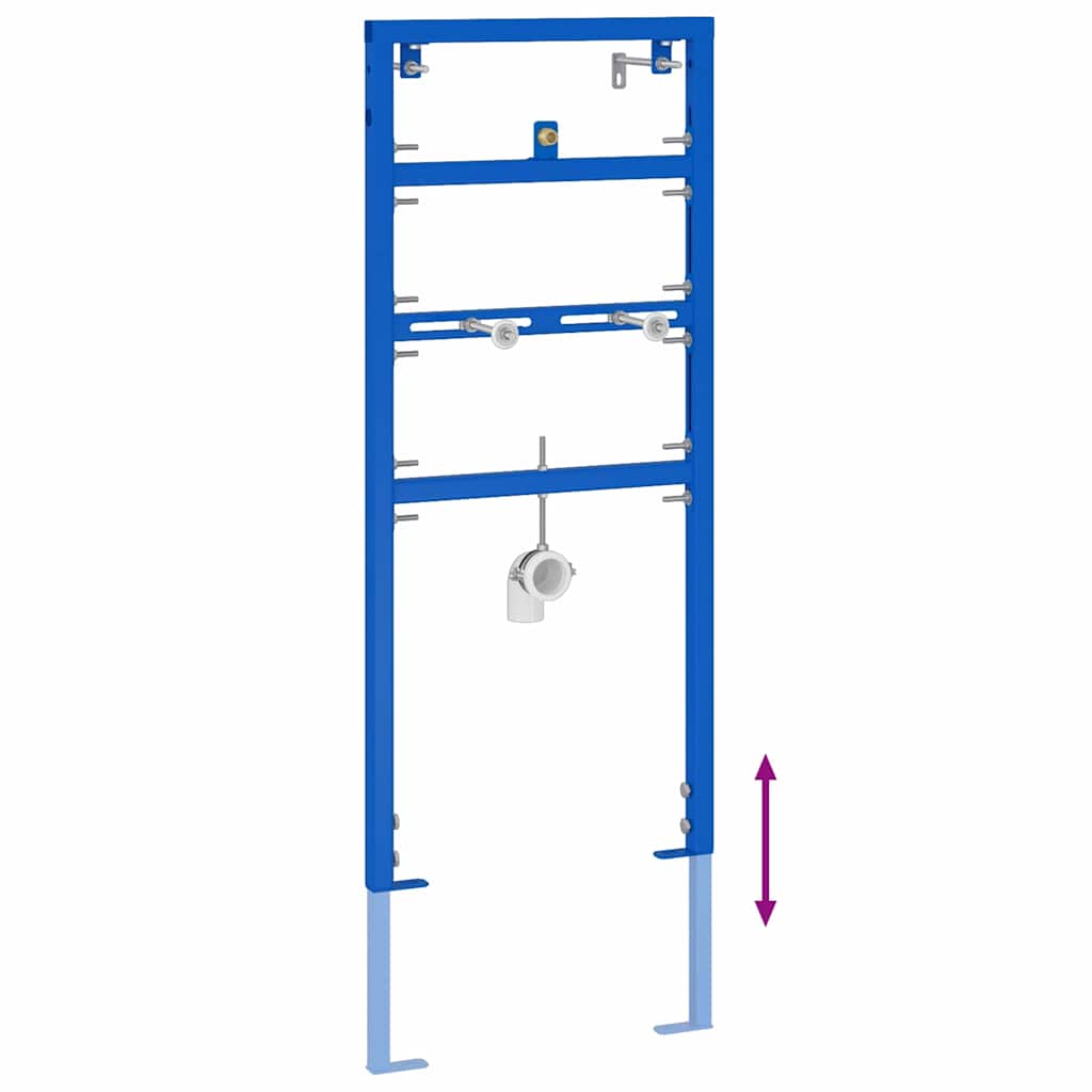 Supporto da parete per bagno Blu 50 x 17.5 x 136 cm Acciaio 4106574
