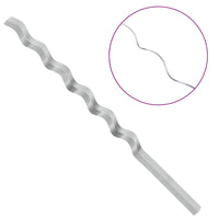 Sostegni a spirale per piante 50 pcs Argento 150 cm 4107049