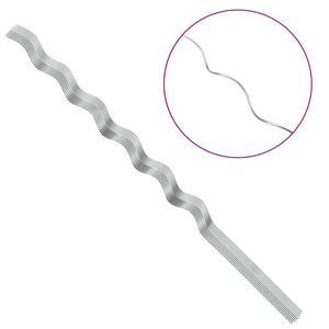 Sostegni a spirale per piante 50 pcs Argento 150 cm 4107049