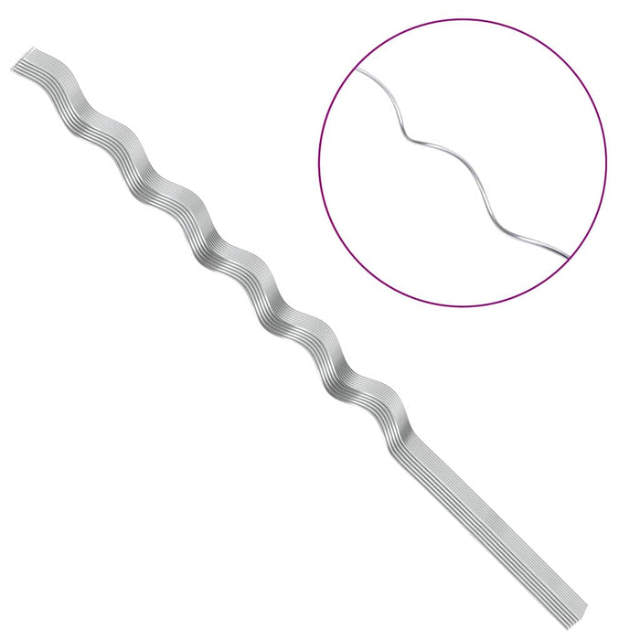 Sostegni a spirale per piante 50 pcs Argento 150 cm 4107049