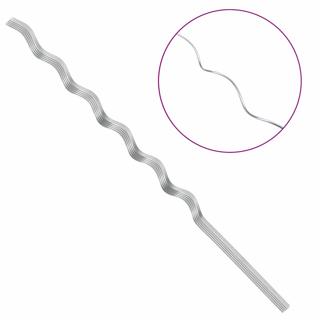 Sostegni a spirale per piante 20 pcs Argento 150 cm 4107050