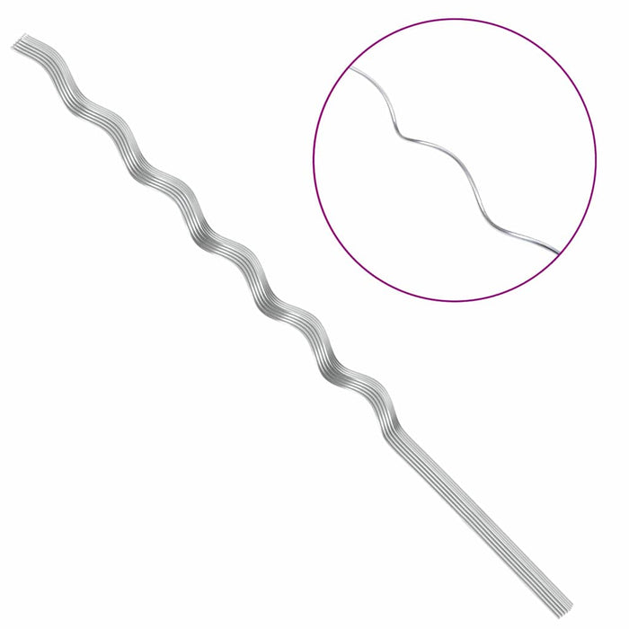 Sostegni a spirale per piante 20 pcs Argento 150 cm 4107050