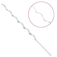 Sostegni a spirale per piante 5 pcs Argento 150 cm 4107051
