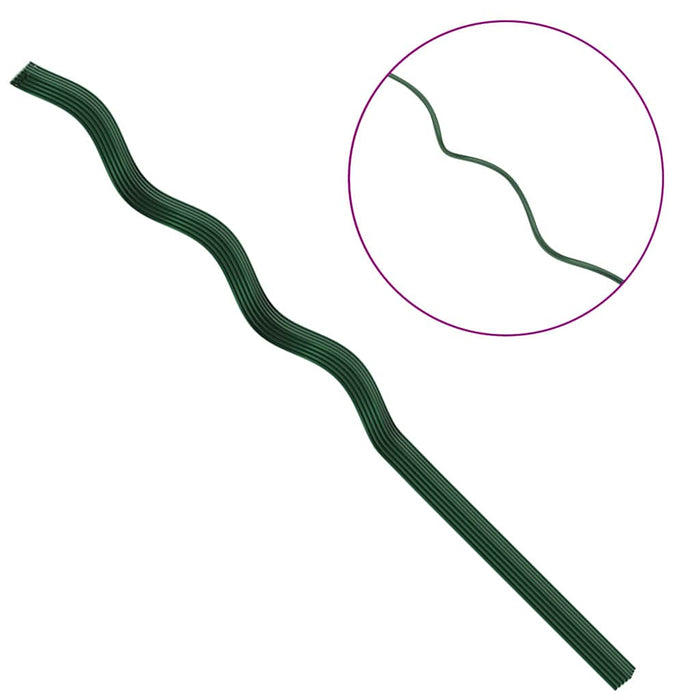 Sostegni a spirale per piante 20 pcs Verde 110 cm 4107056