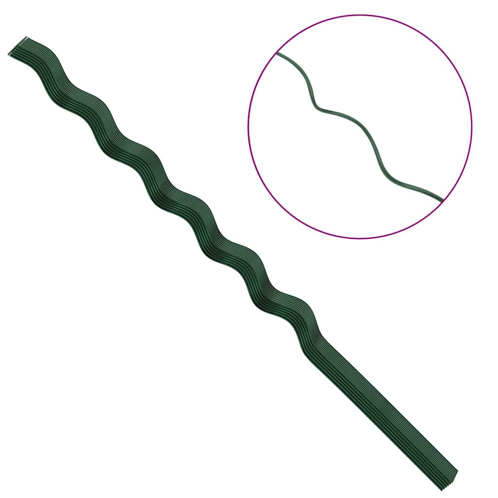 Sostegni a spirale per piante 50 pcs Verde 150 cm 4107058