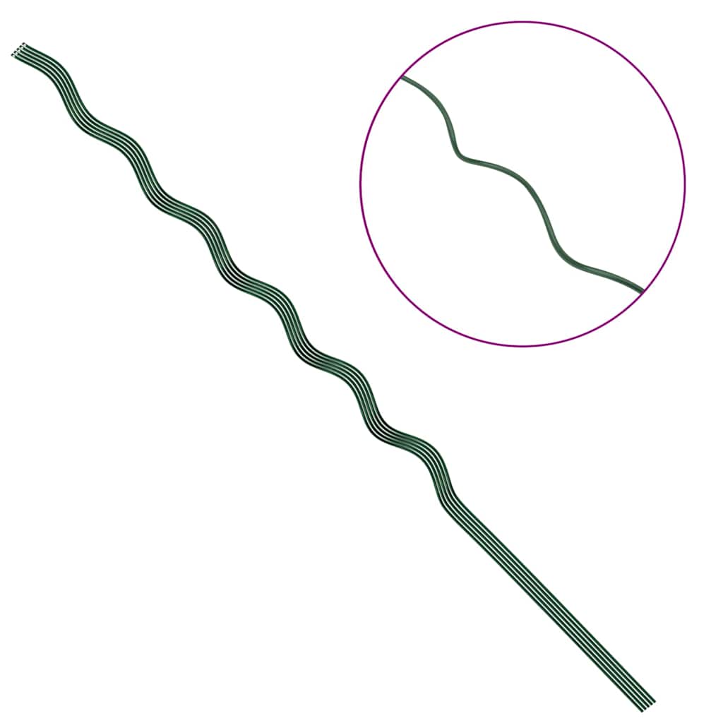 Sostegni a spirale per piante 5 pcs Verde 150 cm 4107060
