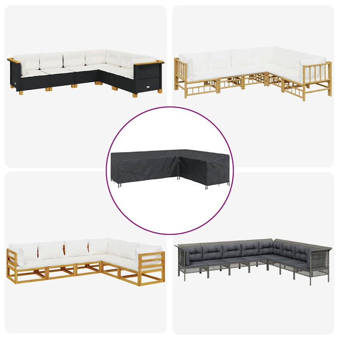 vidaXL Copertura per mobili da esterno 286 x 222 x 80 cm Tessuto 600D