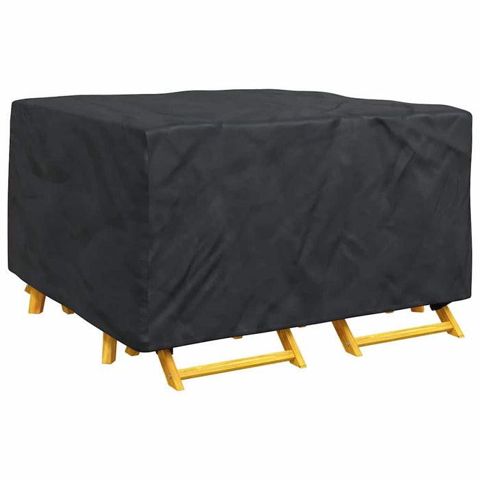 vidaXL Copertura per mobili da esterno Nero 150 x 150 x 75 cm 600D
