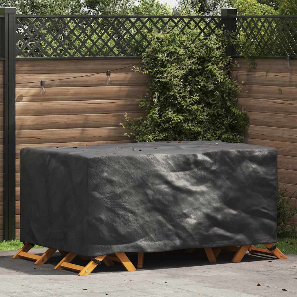 vidaXL Copertura per mobili da esterno Nero 172 x 113 x 73 cm 420D