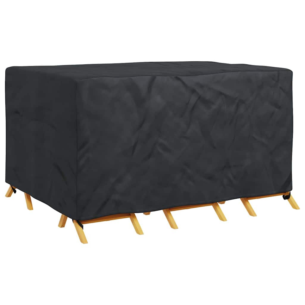vidaXL Copertura per mobili da esterno Nero 180 x 140 x 90 cm 600D