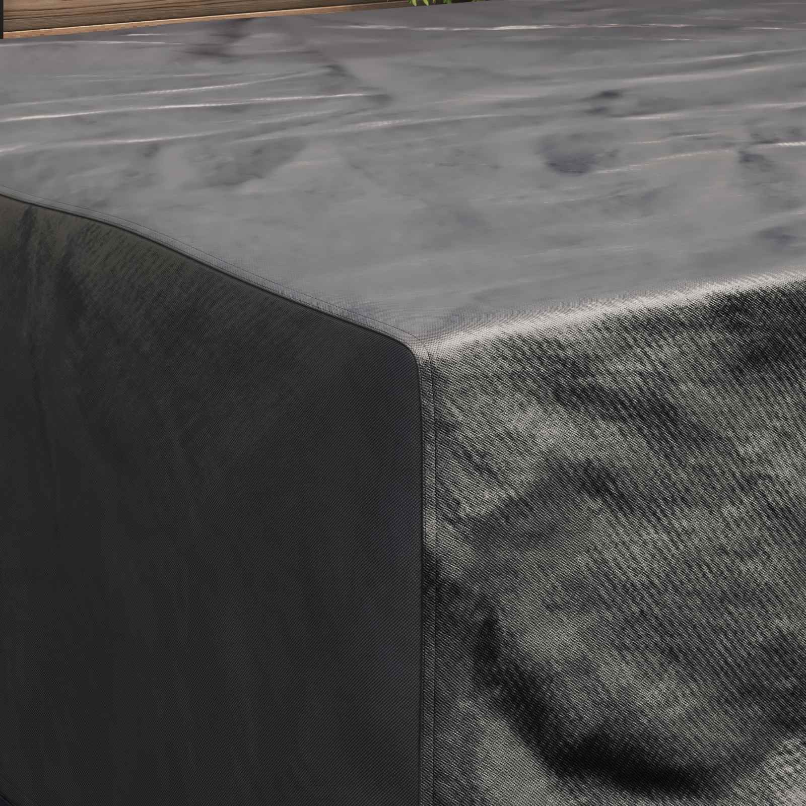 Copertura per mobili da esterno Nero 200 x 200 x 90 cm 420D 4105775