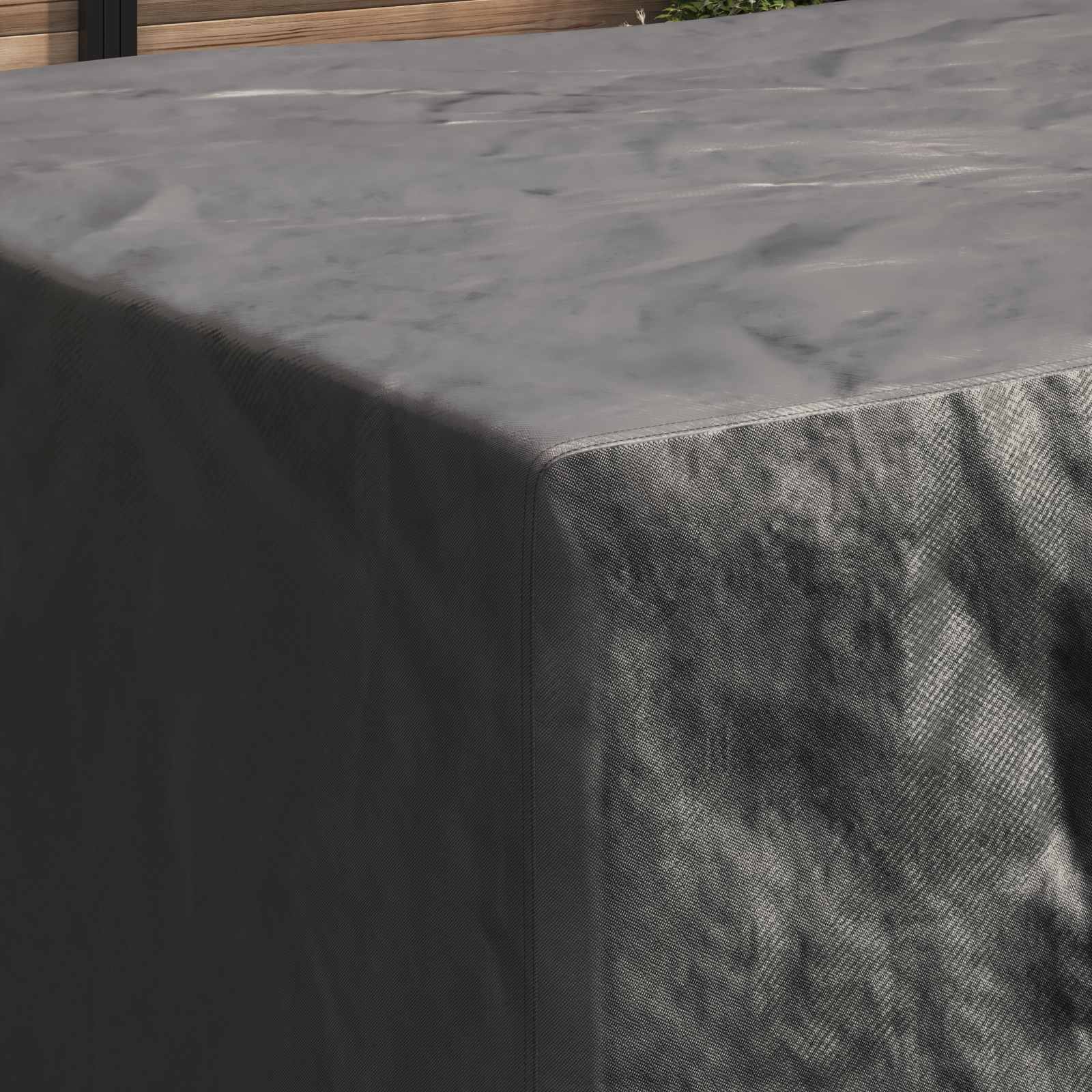 Copertura per mobili da esterno Nero 220 x 190 x 85 cm 210D 4105789