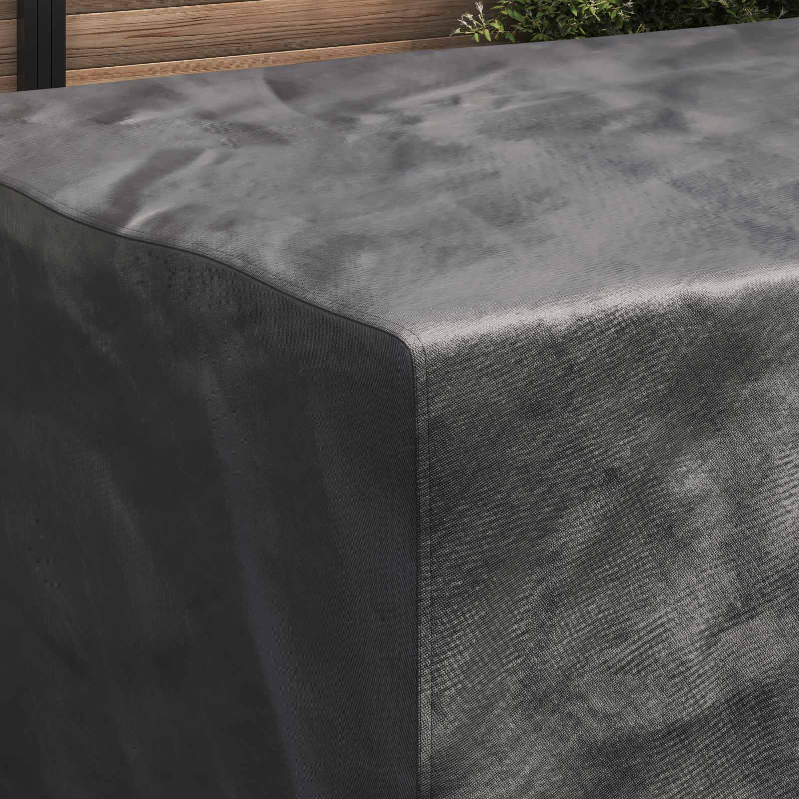 Copertura per mobili da esterno Nero 220 x 150 x 85 cm 420D 4105793