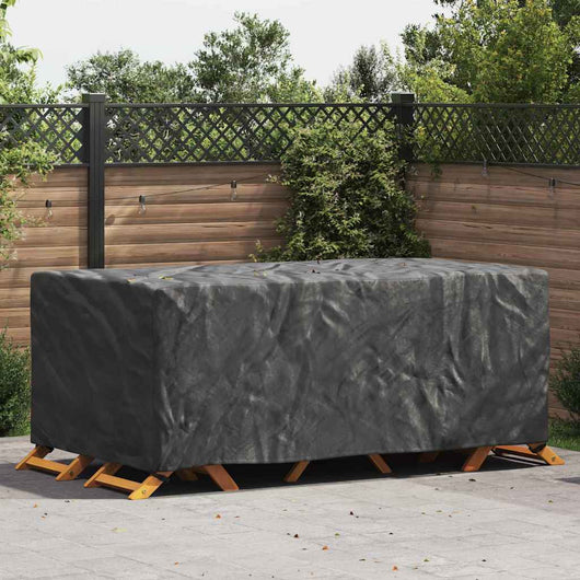 vidaXL Copertura per mobili da esterno Nero 240 x 140 x 90 cm 600D
