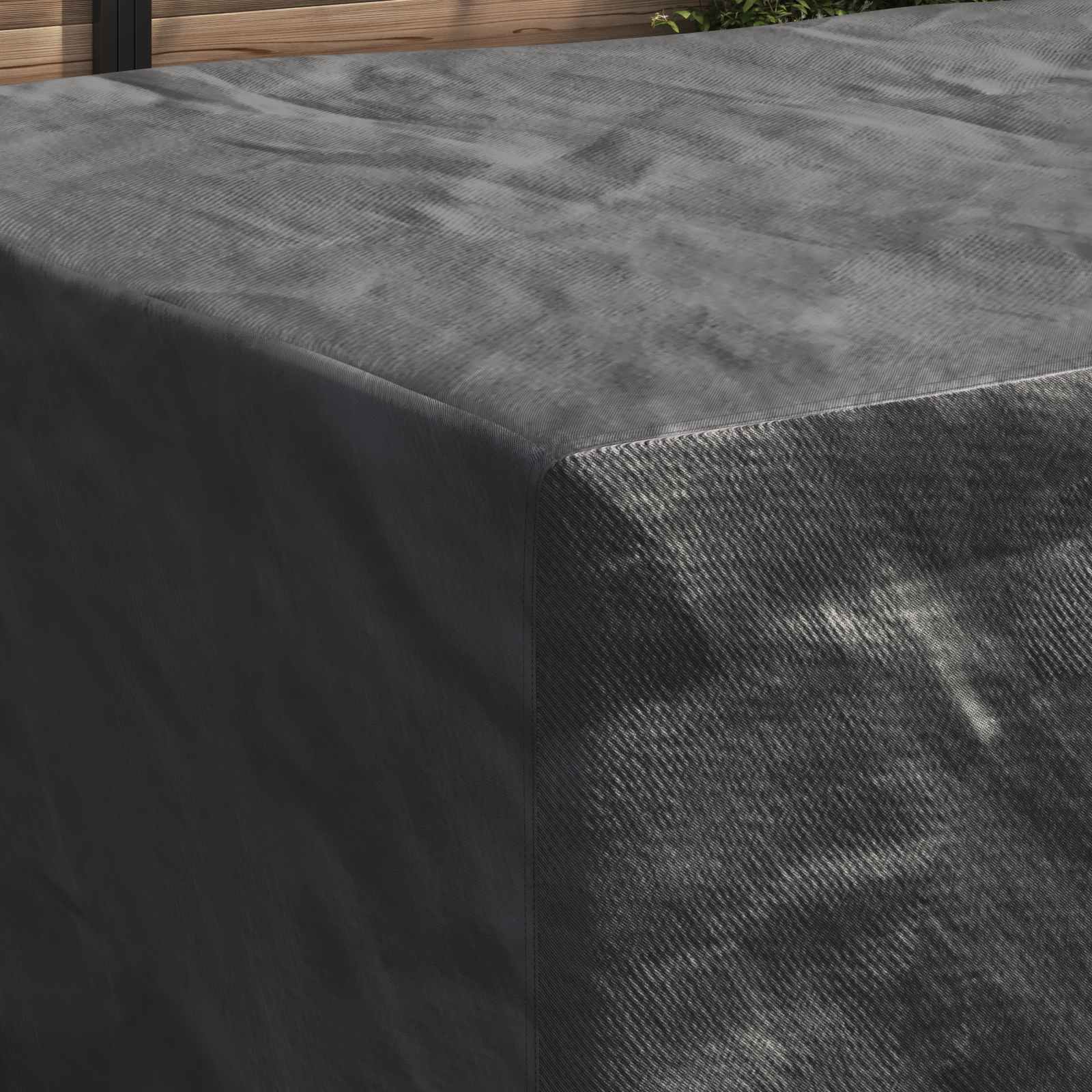 Copertura per mobili da esterno Nero 240 x 180 x 100 cm 210D 4105816