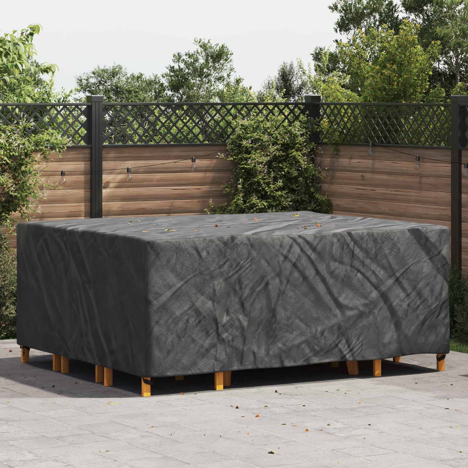 Copertura per mobili da esterno Nero 250 x 210 x 90 cm 210D 4105822