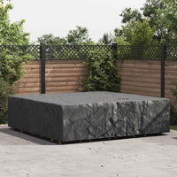 vidaXL Copertura per mobili da esterno Nero 260 x 260 x 90 cm 210D