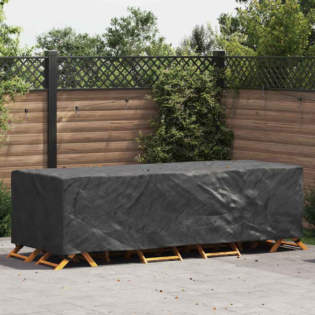 vidaXL Copertura per mobili da esterno Nero 270 x 110 x 70 cm 600D