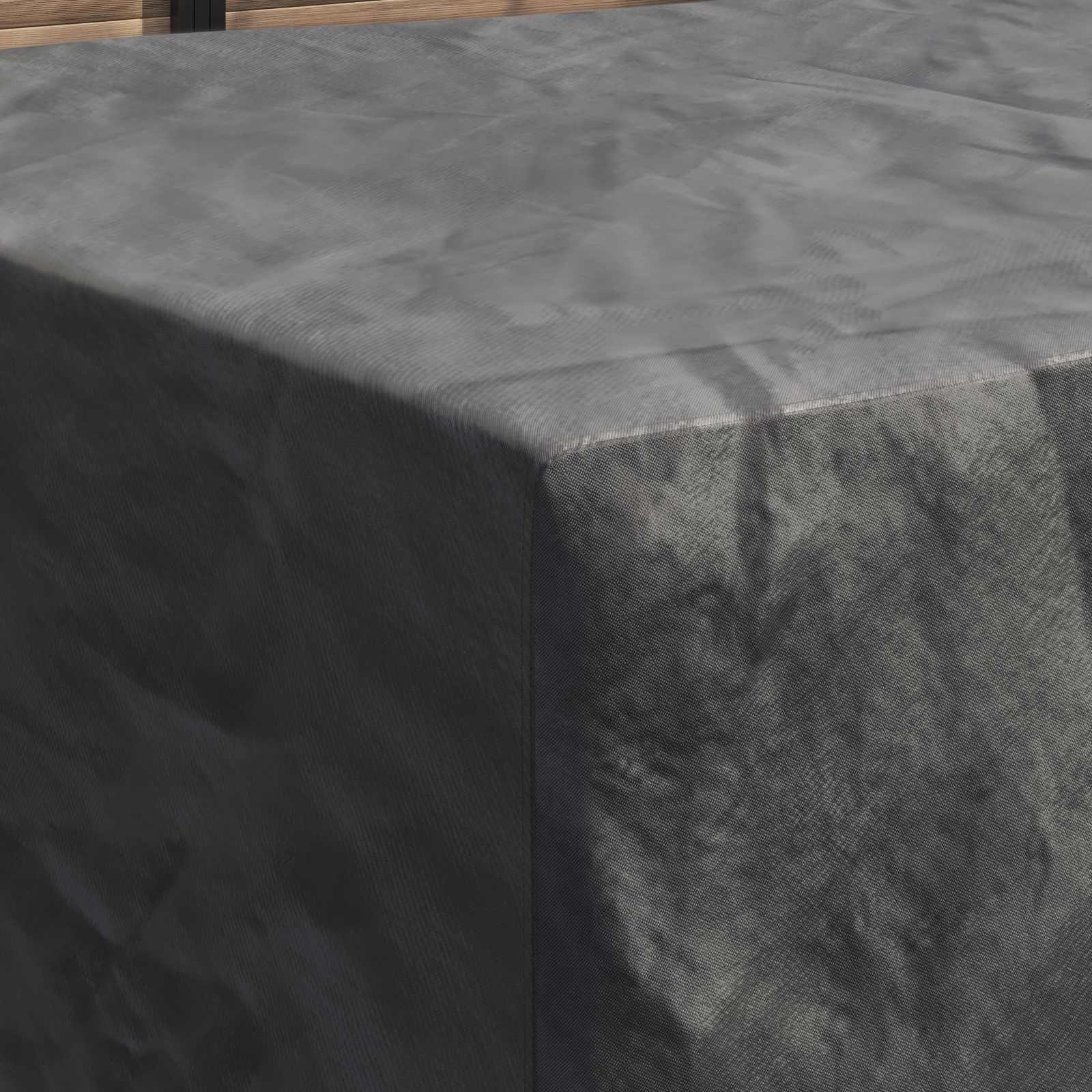 Copertura per mobili da esterno Nero 280 x 204 x 106 cm 600D 4105842