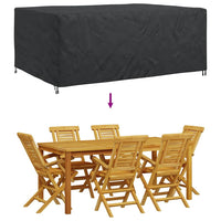 vidaXL Copertura per mobili da esterno Nero 280 x 204 x 106 cm 600D