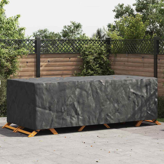 vidaXL Copertura per mobili da esterno Nero 300 x 110 x 70 cm 210D