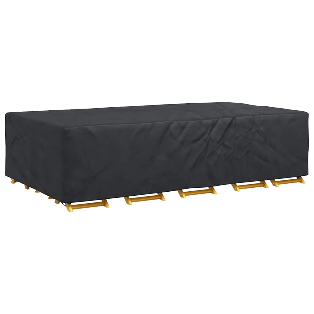 vidaXL Copertura per mobili da esterno Nero 315 x 180 x 74 cm 210D