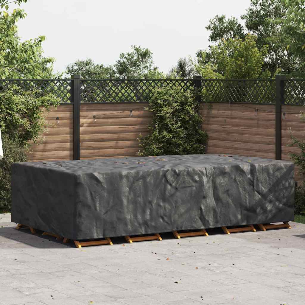 vidaXL Copertura per mobili da esterno Nero 315 x 180 x 74 cm 420D