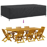 vidaXL Copertura per mobili da esterno Nero 315 x 180 x 74 cm 420D