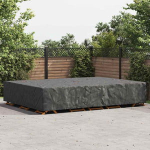 vidaXL Copertura per mobili da esterno Nero 350 x 260 x 90 cm 210D