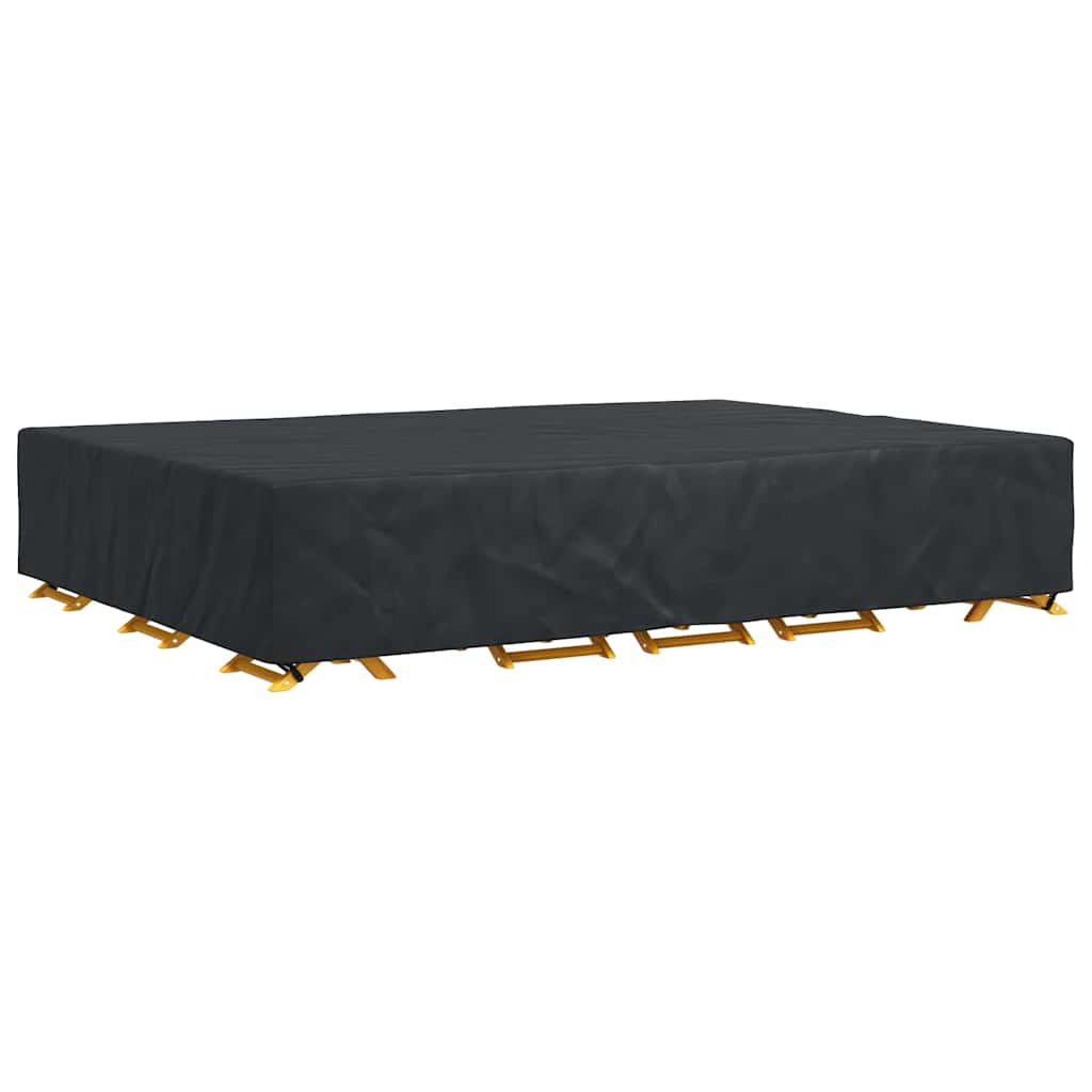 vidaXL Copertura per mobili da esterno Nero 350 x 260 x 90 cm 600D