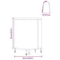 vidaXL Copertura per mobili da esterno con blocco Tessuto Oxford 210D