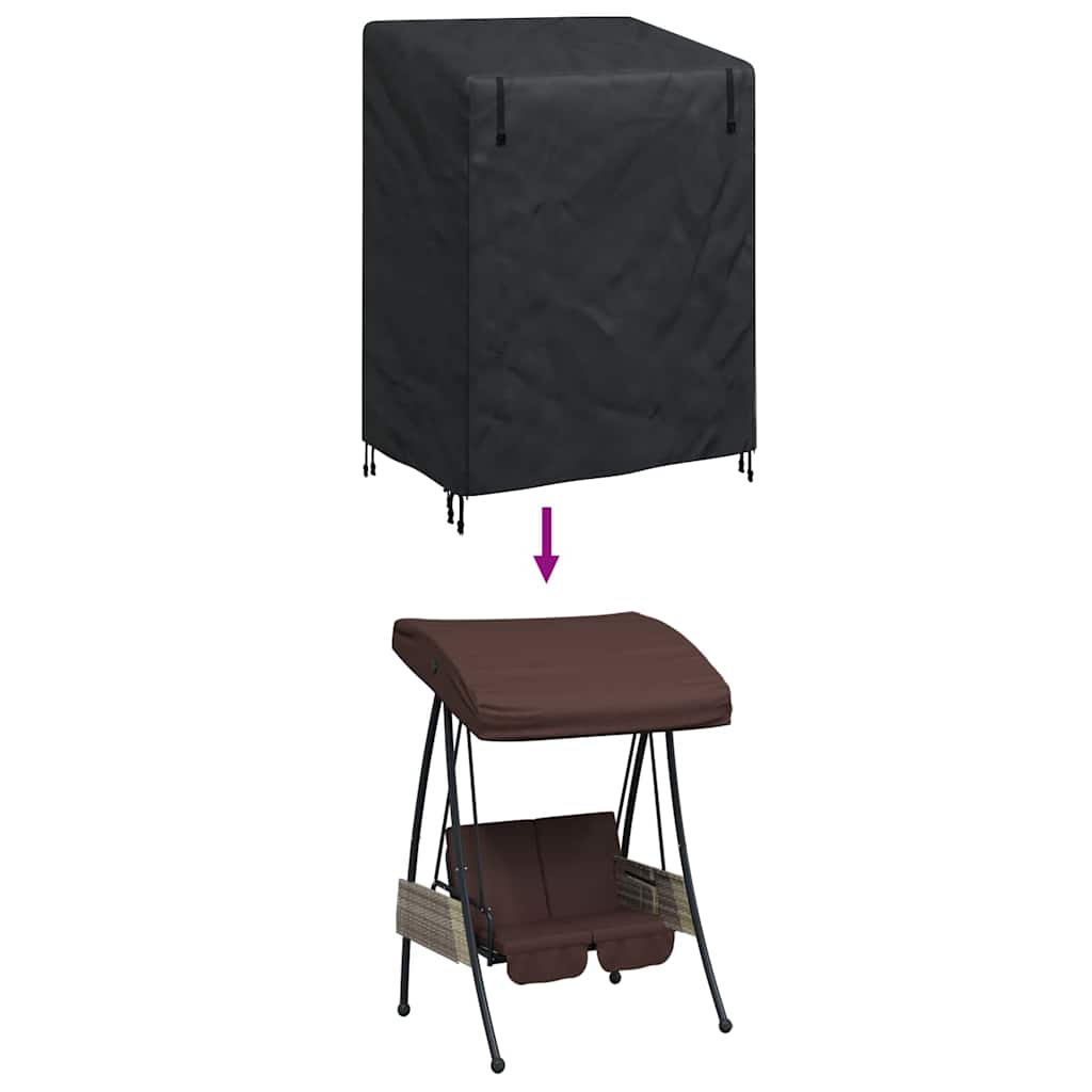 vidaXL Copertura per dondolo da esterno 120 x 90 x 155 cm