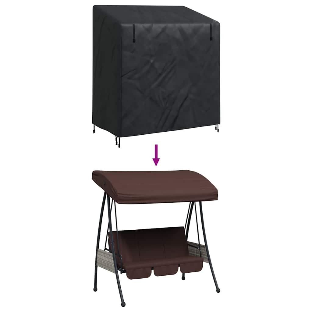 vidaXL Copertura per dondolo da esterno 155 x 95 x 165 cm