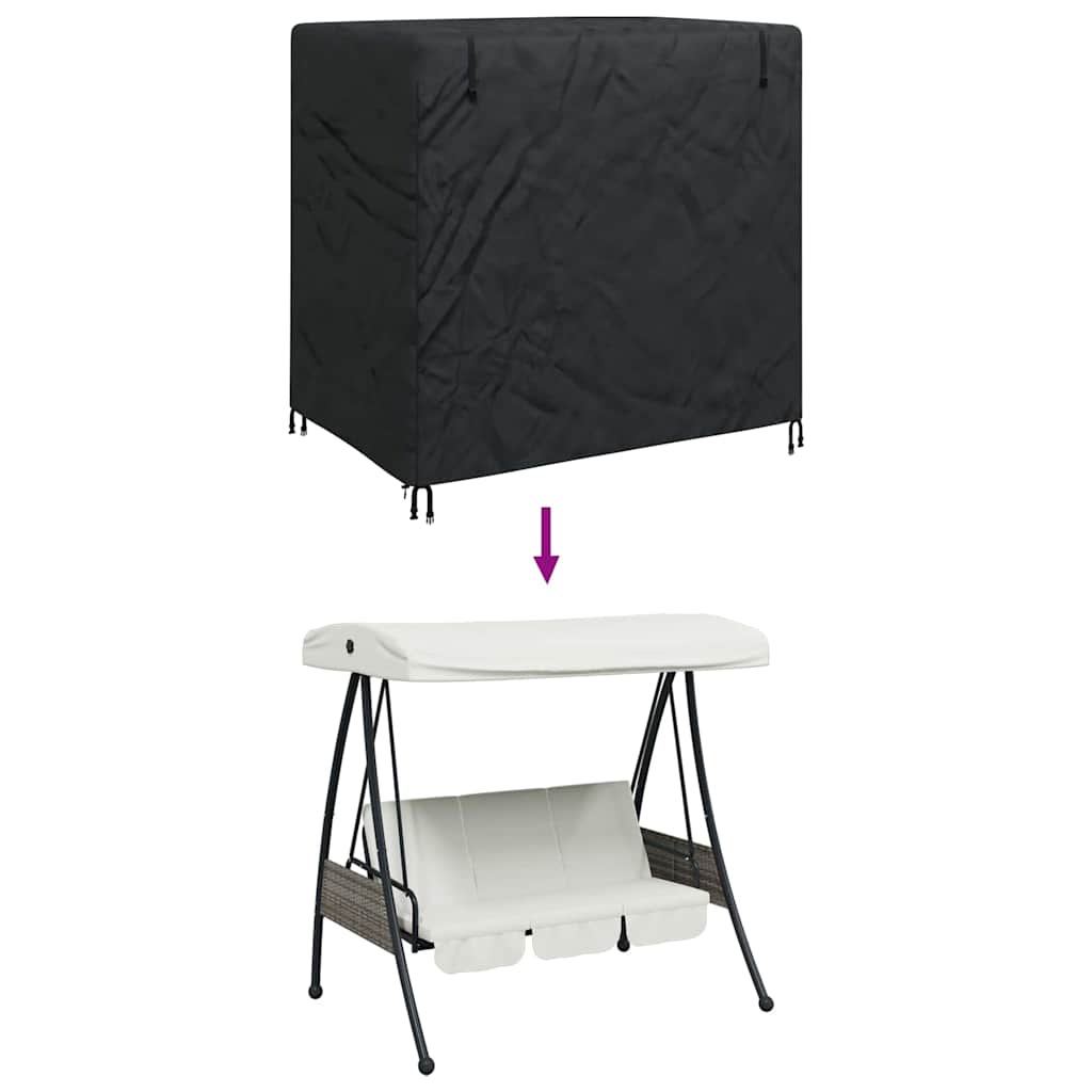 vidaXL Copertura per mobili da esterno 175 x 125 x 160 cm Tessuto 600D