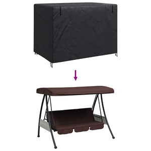 vidaXL Copertura per dondolo da esterno 220 x 125 x 170 cm