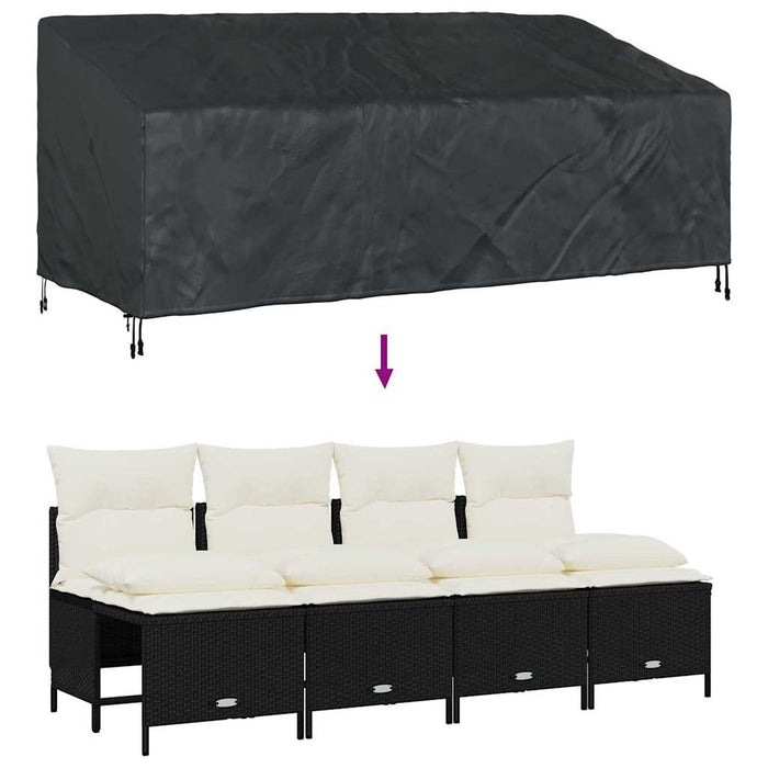 vidaXL Copertura per mobili da esterno 220 x 100 x 89 cm