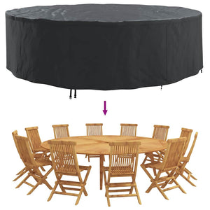 vidaXL Copertura per mobili da esterno 320 x 320 x 71 cm Tessuto 600D